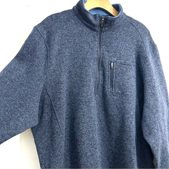 Woolrich men’s 1/4 zip fleece pullover blue sweater warm winter EUC size XXL - Picture 11 of 11